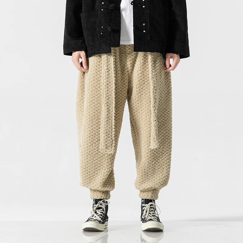 SEBASTIAN Hose: Locker, texturierter Stoff