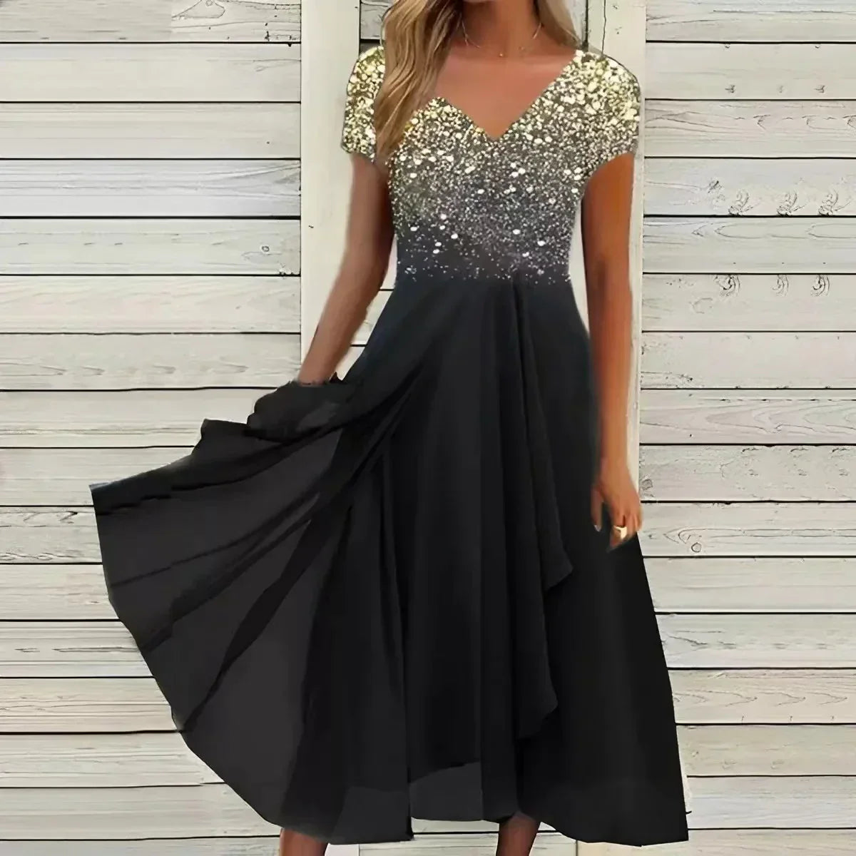 Festliches Chiffonkleid für Damen