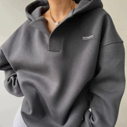 ModeGeist | Modischer lockerer Pullover mit Kapuze