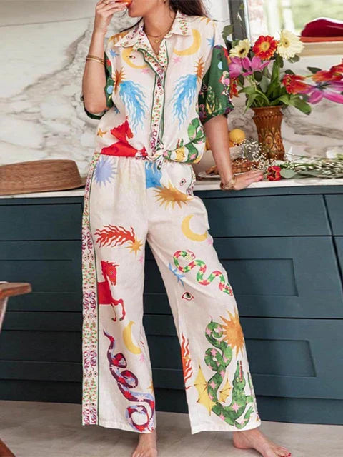 Langarm-Set mit elastischer Hose