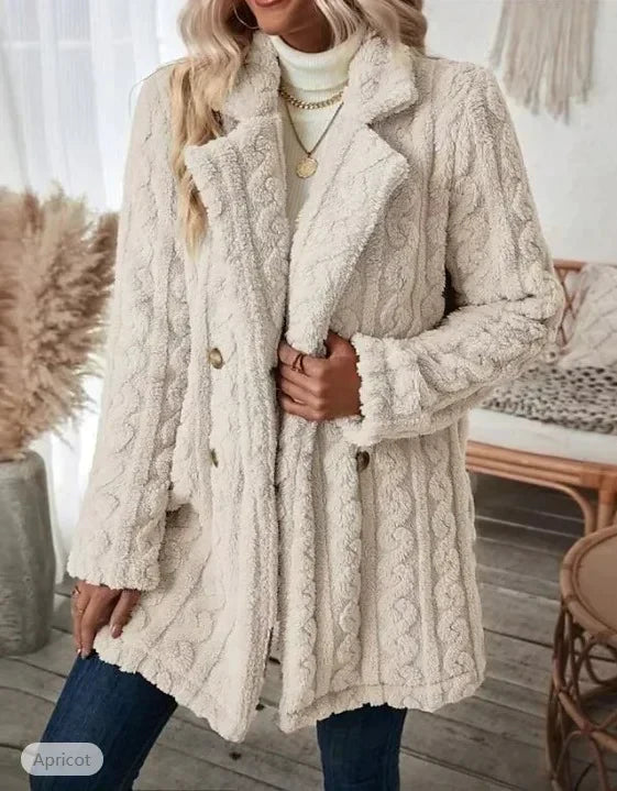 Langärmliger Mantel im lässigen Stil von Miranda mit Kragen