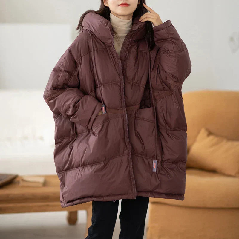 ModeGeist | Winter Oversized Daunen Kapuzenjacke