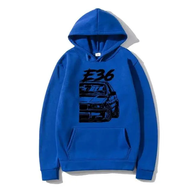 Sportlicher Hoodie mit Robin-Auto-Design