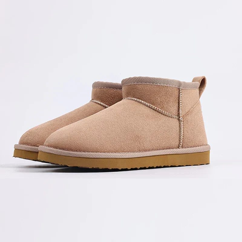 MODEGEIST Damen Flausch-Stiefel Weiches Futter Gemütlich Winterschuhe