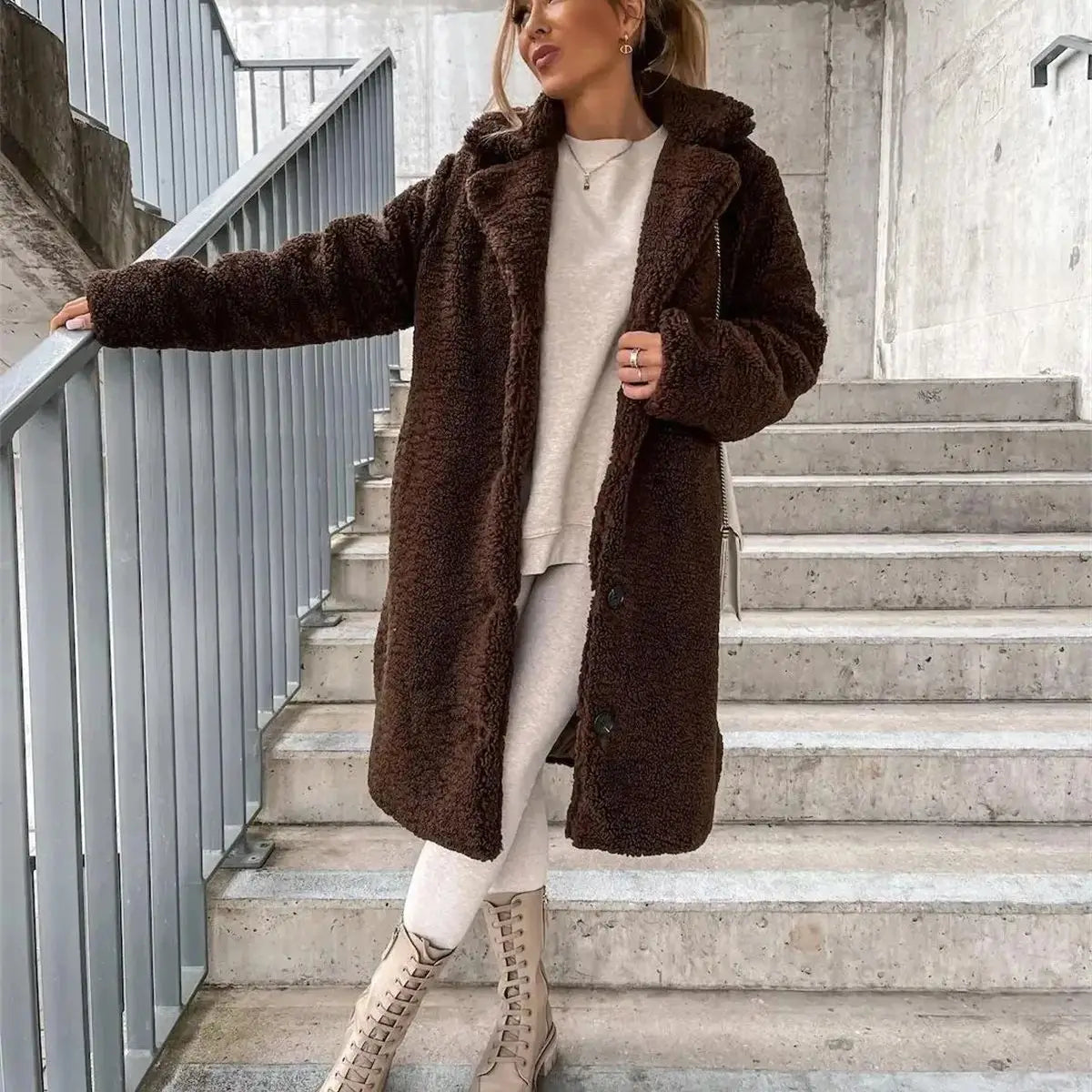 ModeGeist | Damen-Strickjacke, lang & modisch