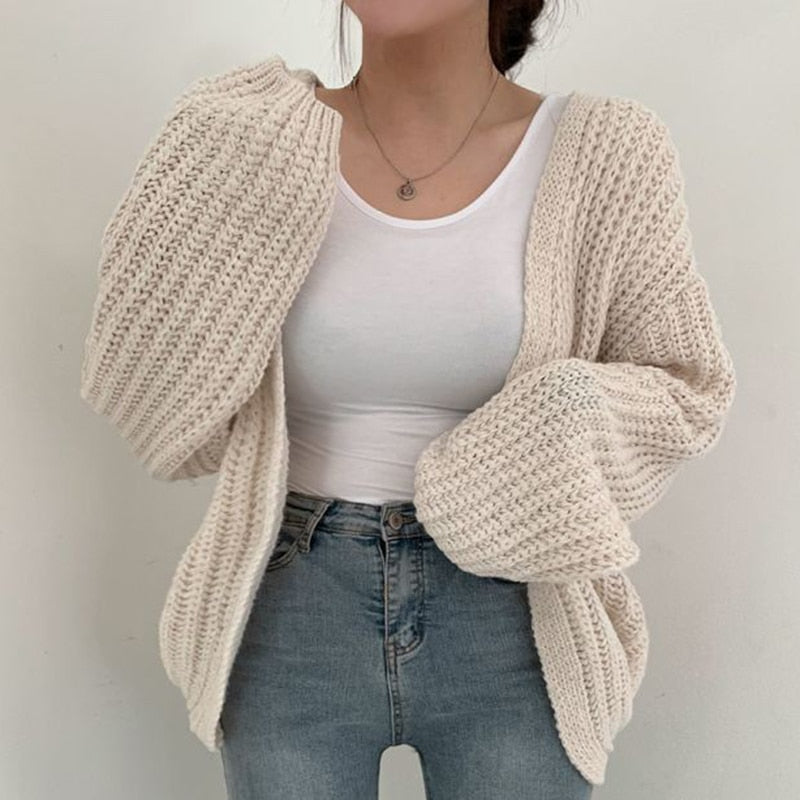 ModeGeist | Grobstrick Oversized Weste