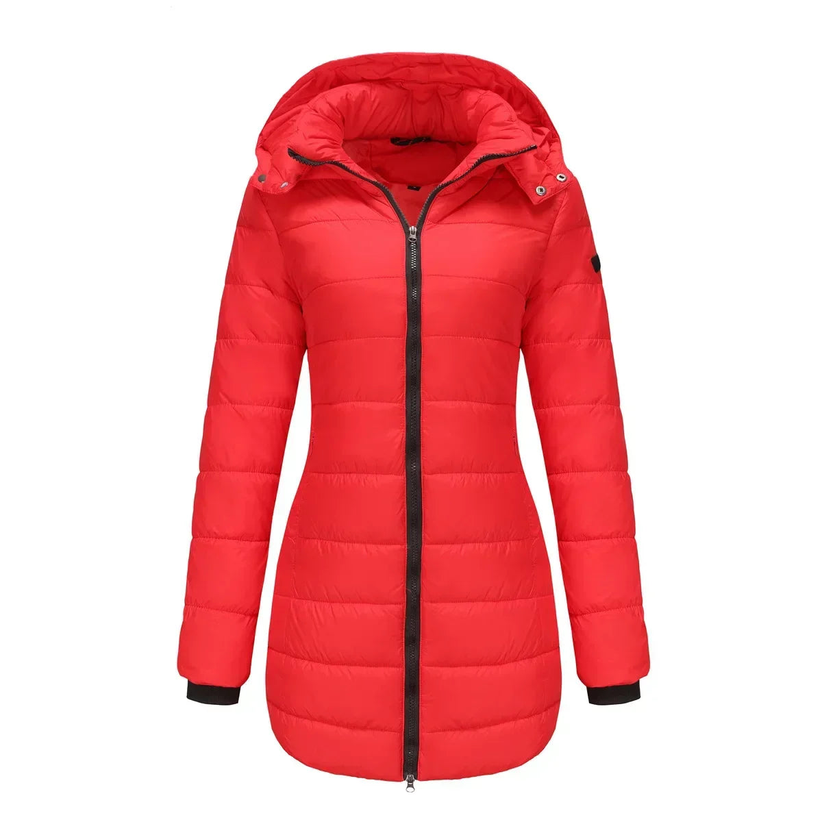 ModeGeist | Winter-Puffermantel mit Abnehmbarem Gesteppter Kapuze