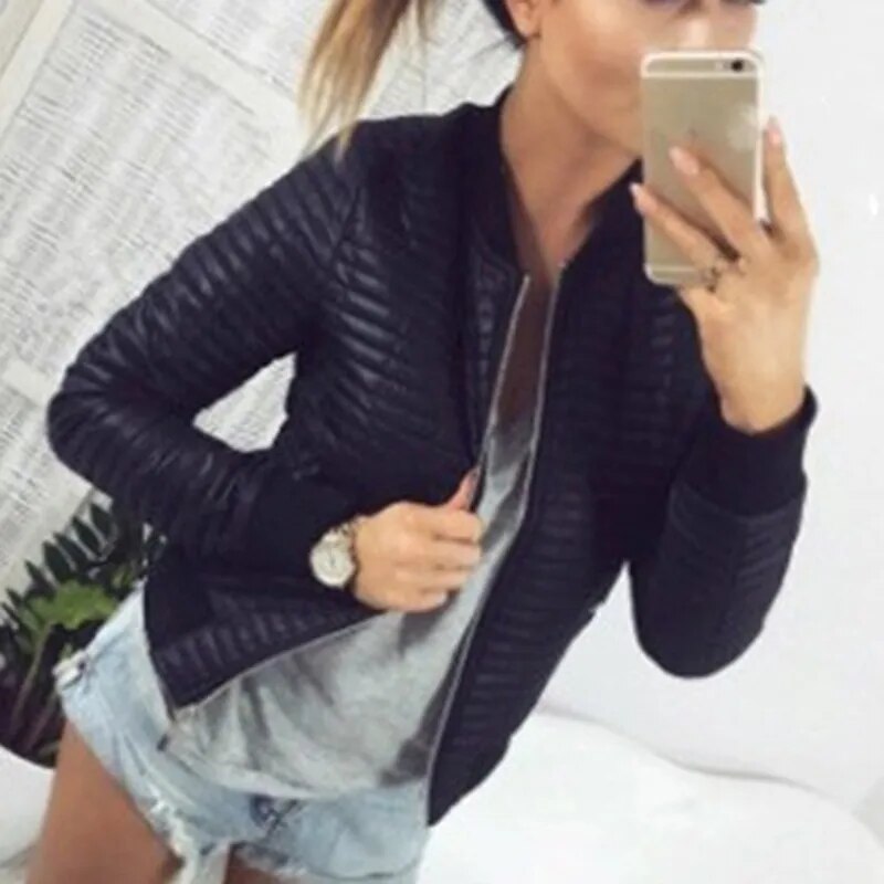 ModeGeist | Damen Steppfliegerjacke