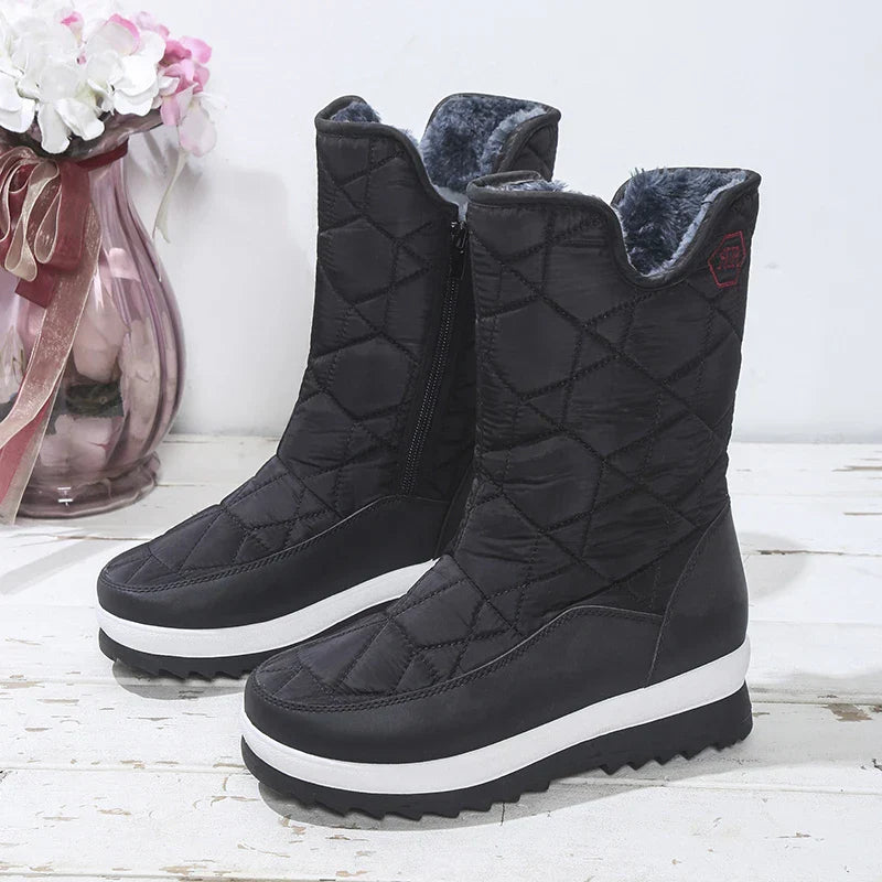 ModeGeist | Wasserdichte Winter-Mittelstiefel Schneestiefel