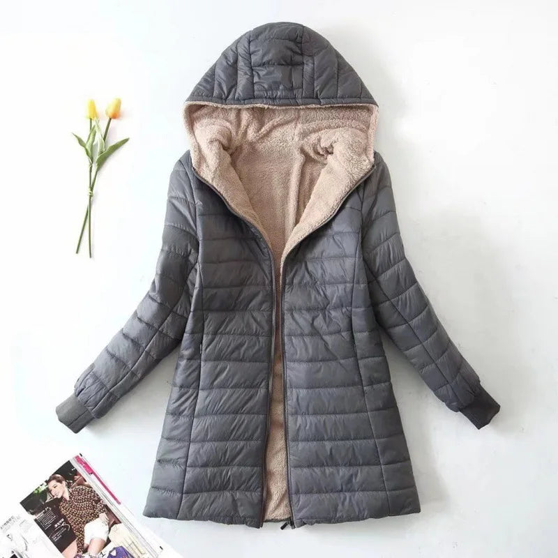 ModeGeist | Winter Fleece Jacke mit Kapuze