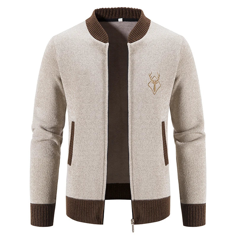 ModeGeist | Lässige Strickjacke für Herren aus hochwertigem Garn