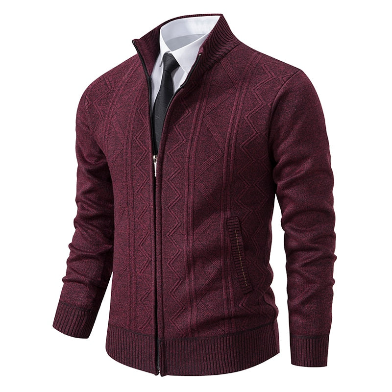Herren Winterstrickjacke im klassischen Stil