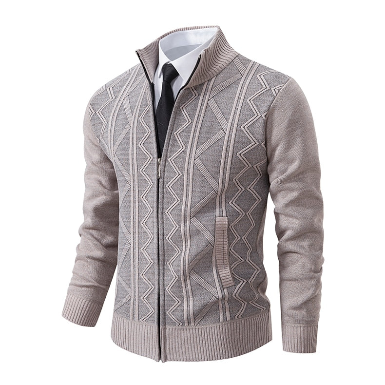 Herren Winterstrickjacke im klassischen Stil