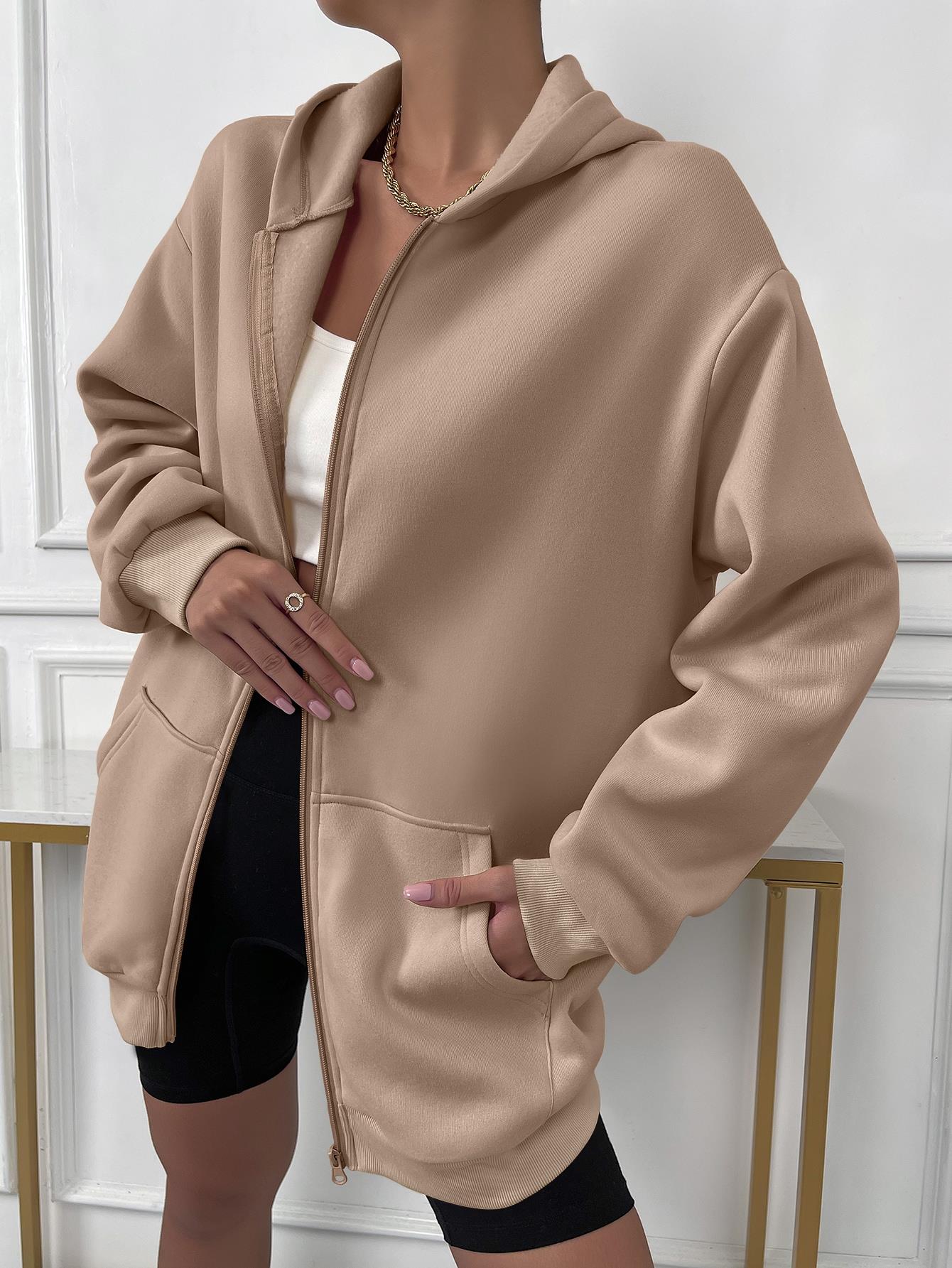ModeGeist | Vest mit Reißverschluss und Kapuze für Damen