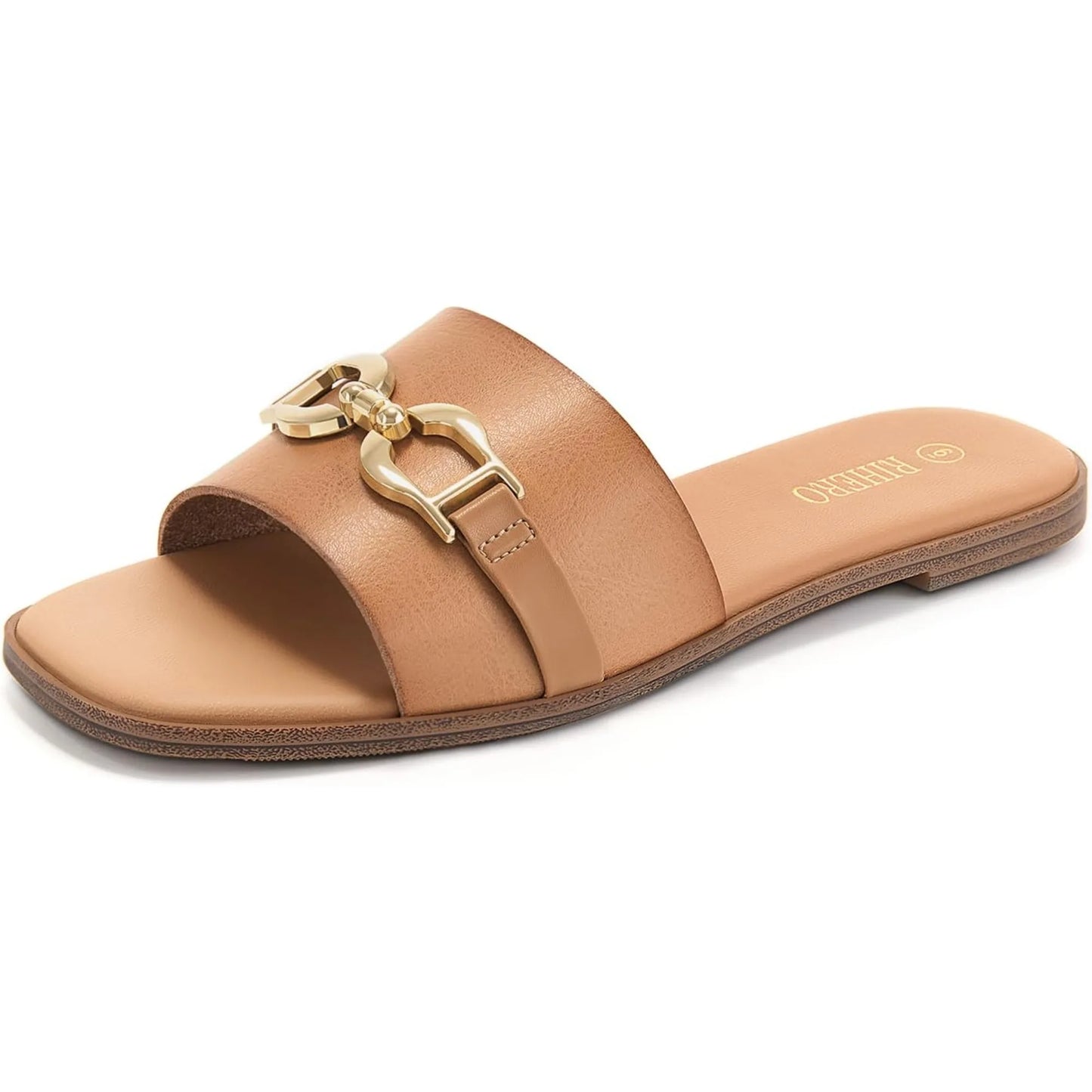 MODEGEIST Damen Sandalen Verstellbare Schnalle Comfort Beige
