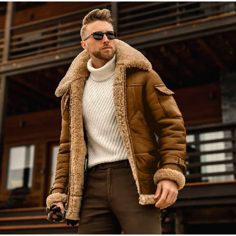 ModeGeist | Kragen Daunen Pelzkragen Jacke Für Männer