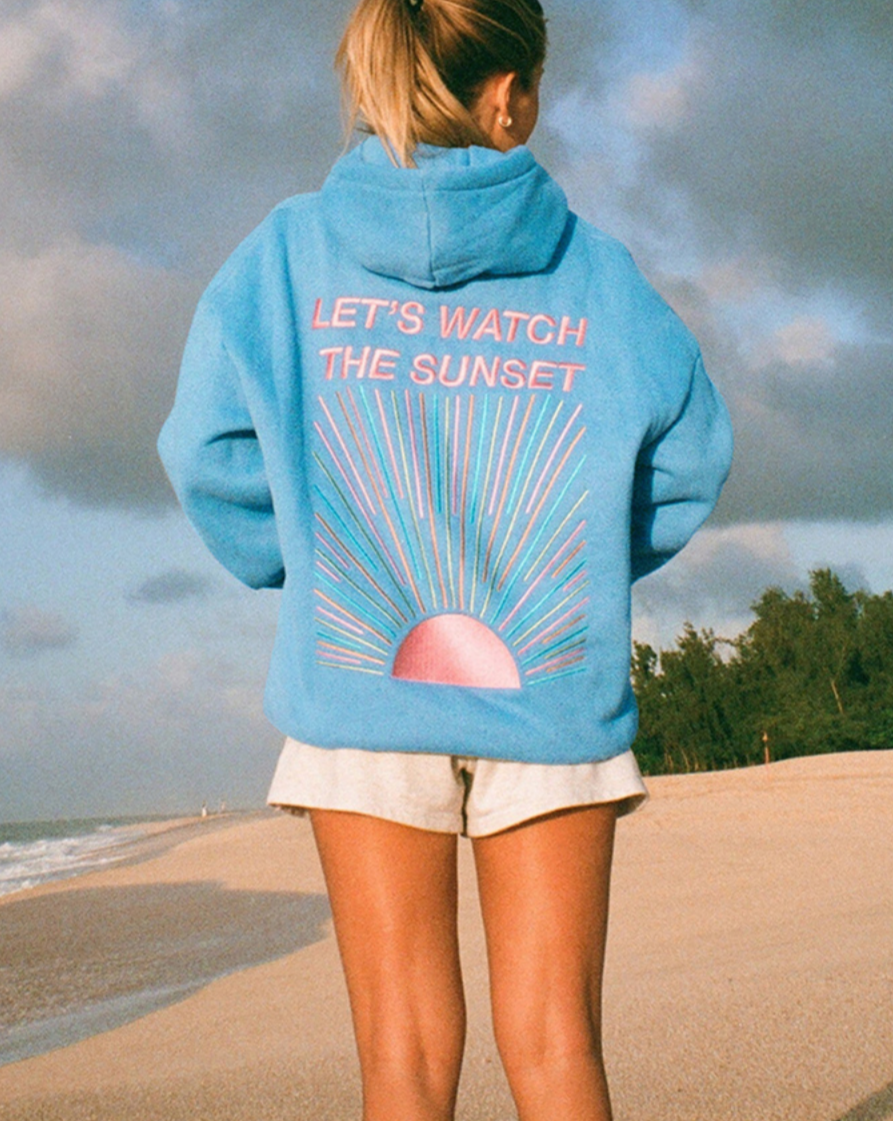 Fudus | Stilvoller Kapuzenpullover: Sonnenuntergangs-Moment