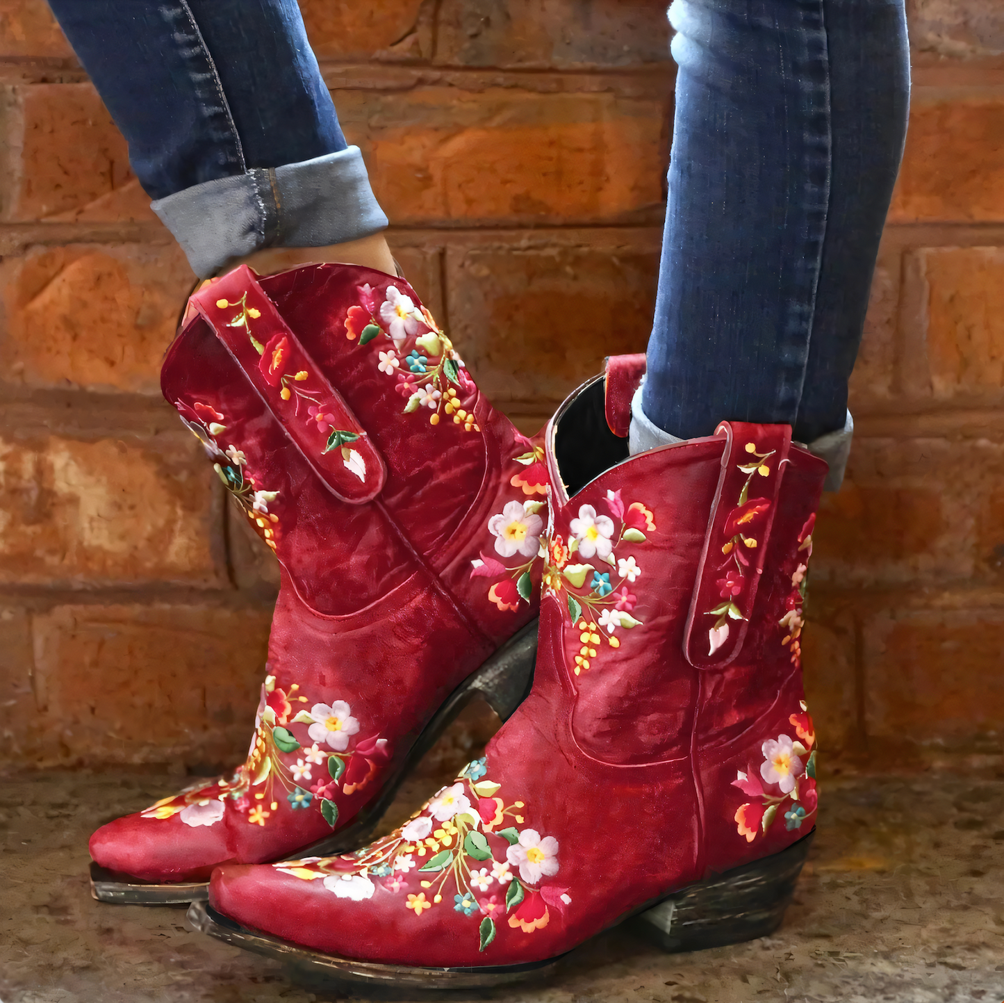 ModeGeist | Wetterfeste Cowgirl-Stiefel im Vintage-Stil