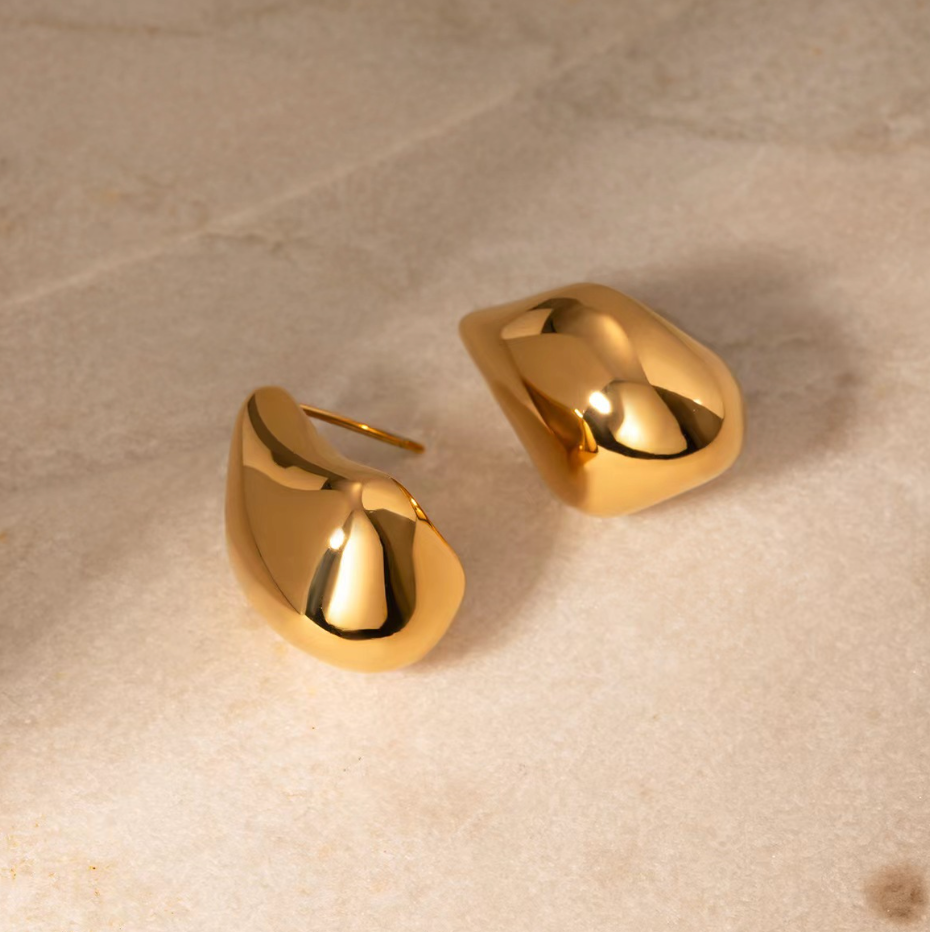 Tropfenförmige Ohrringe im Old-Money-Stil für Damen