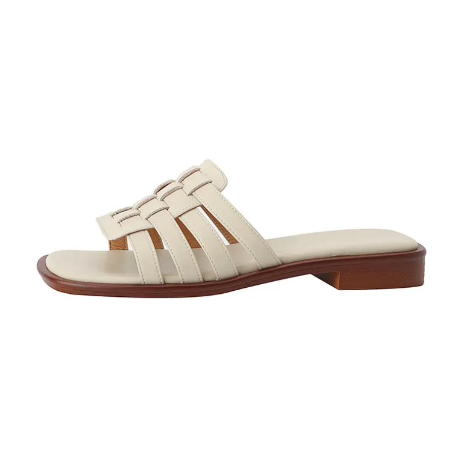 Damen Sandalen aus geflochtenem Leder