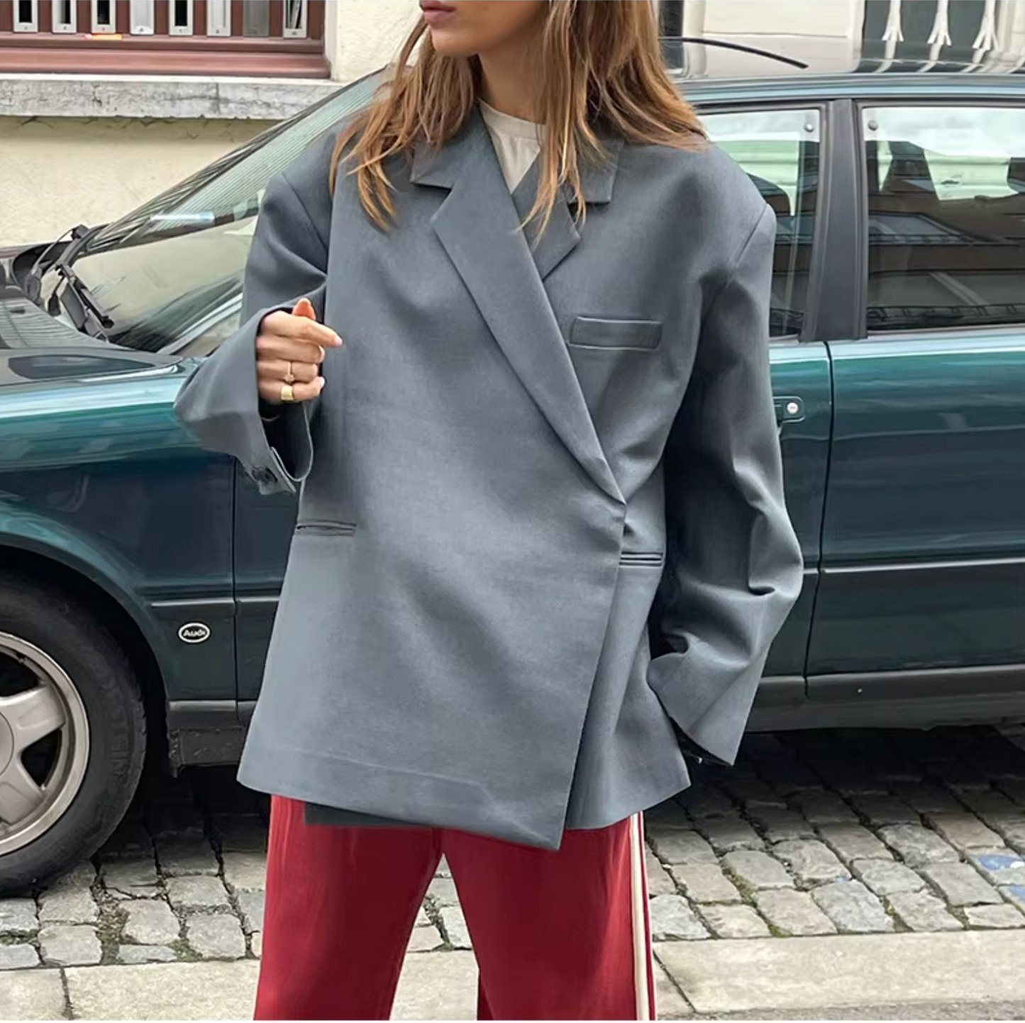 ModeGeist | Trendy Damen Blazer mit Langer Passform