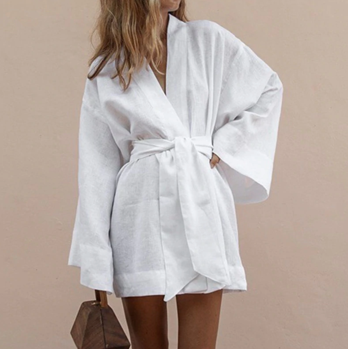 ModeGeist | Luxus Kimono mit Gürtel