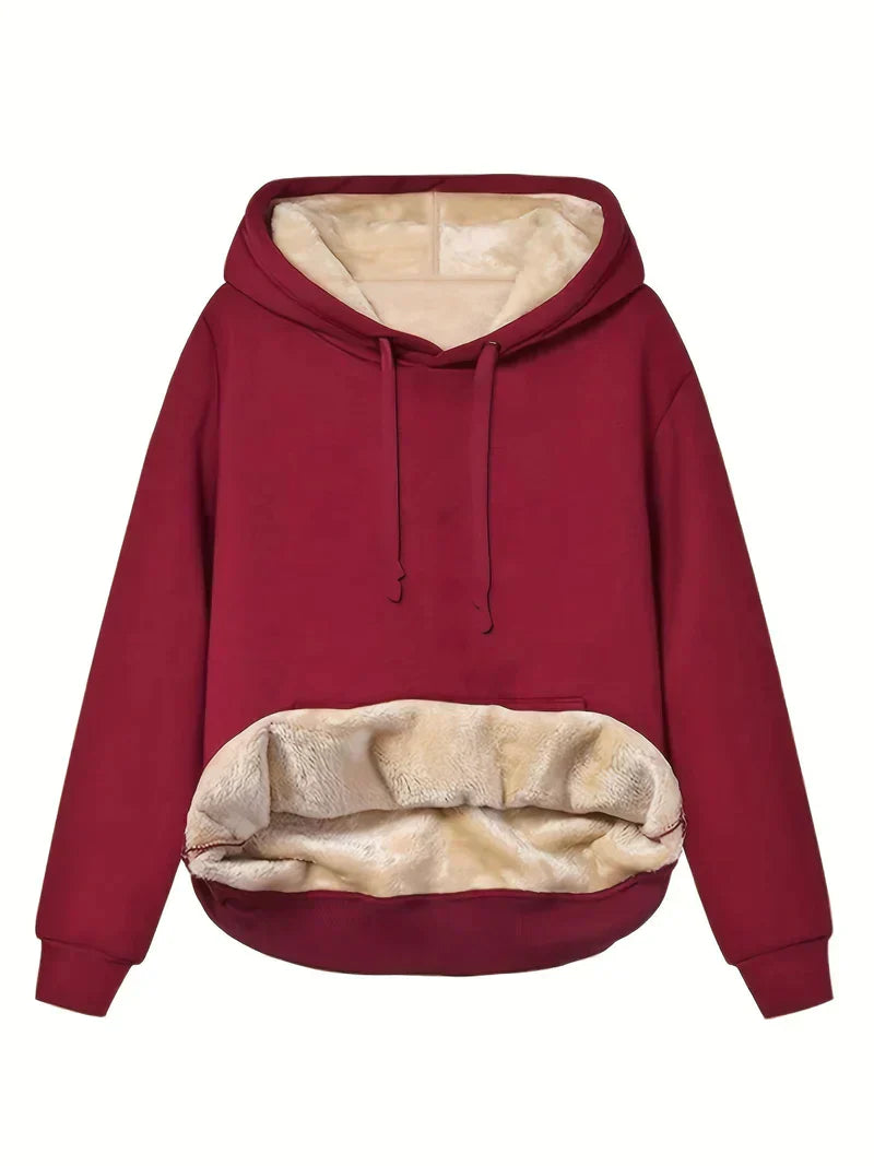 Moa Kapuzenpulli mit Mantelkragen