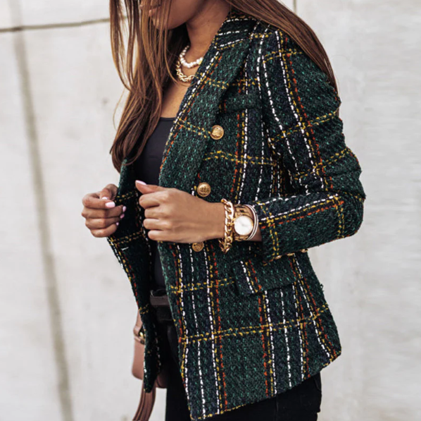 ModeGeist | Eleganter Karierter Blazer