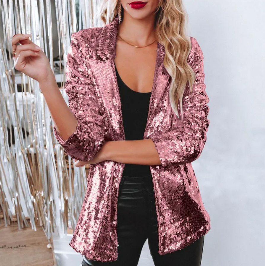 Mila Sequin Blazer by Cora