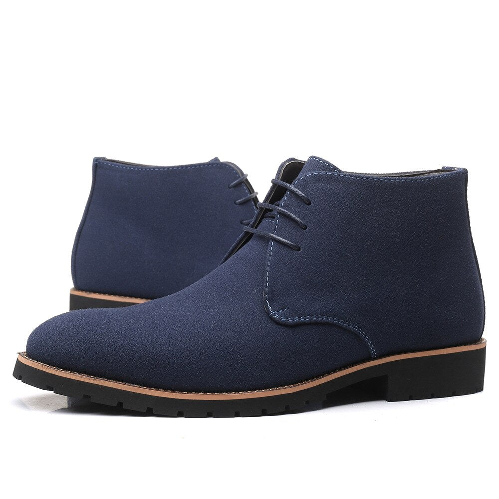 MODEGEIST Herren-Veloursleder Schuhe aus Rindleder