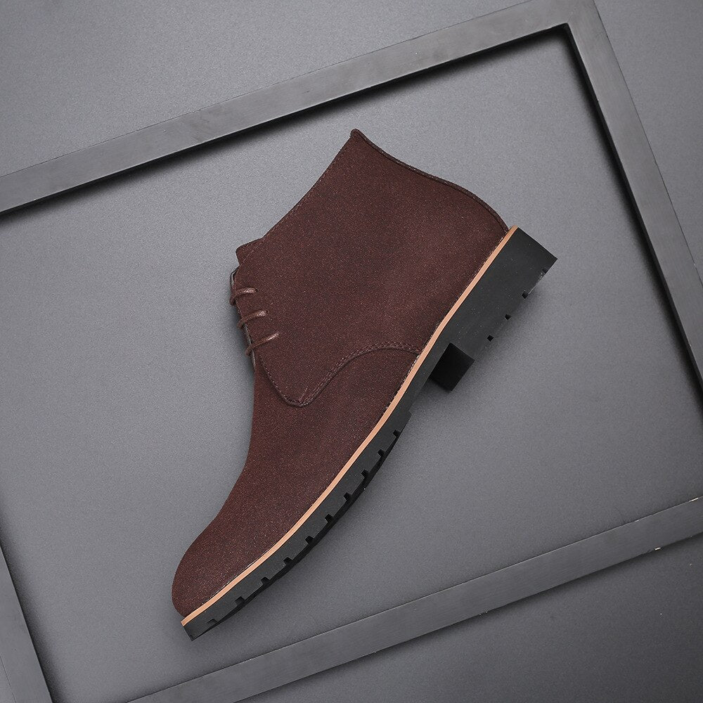MODEGEIST Herren-Veloursleder Schuhe aus Rindleder
