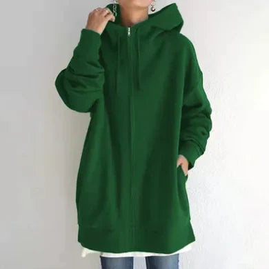 ModeGeist | Damen Winter Zip Kapuzenpullover