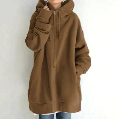 ModeGeist | Damen Winter Zip Kapuzenpullover