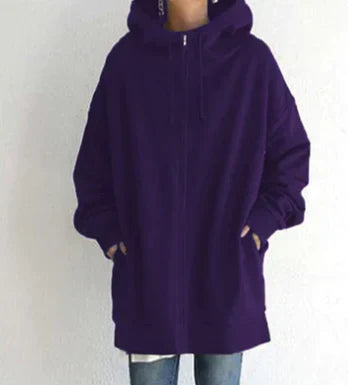 ModeGeist | Damen Winter Zip Kapuzenpullover