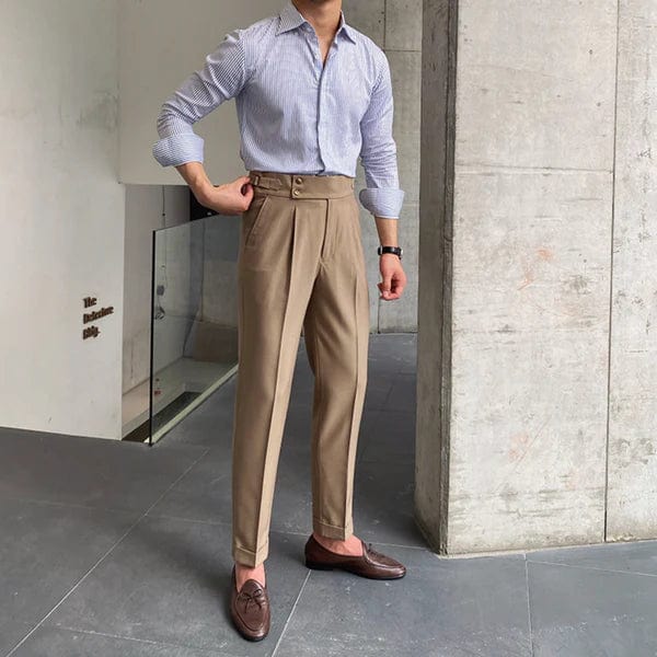 Barnaby Herren Chinohose mit verstellbarem Bund (britische Marke)
