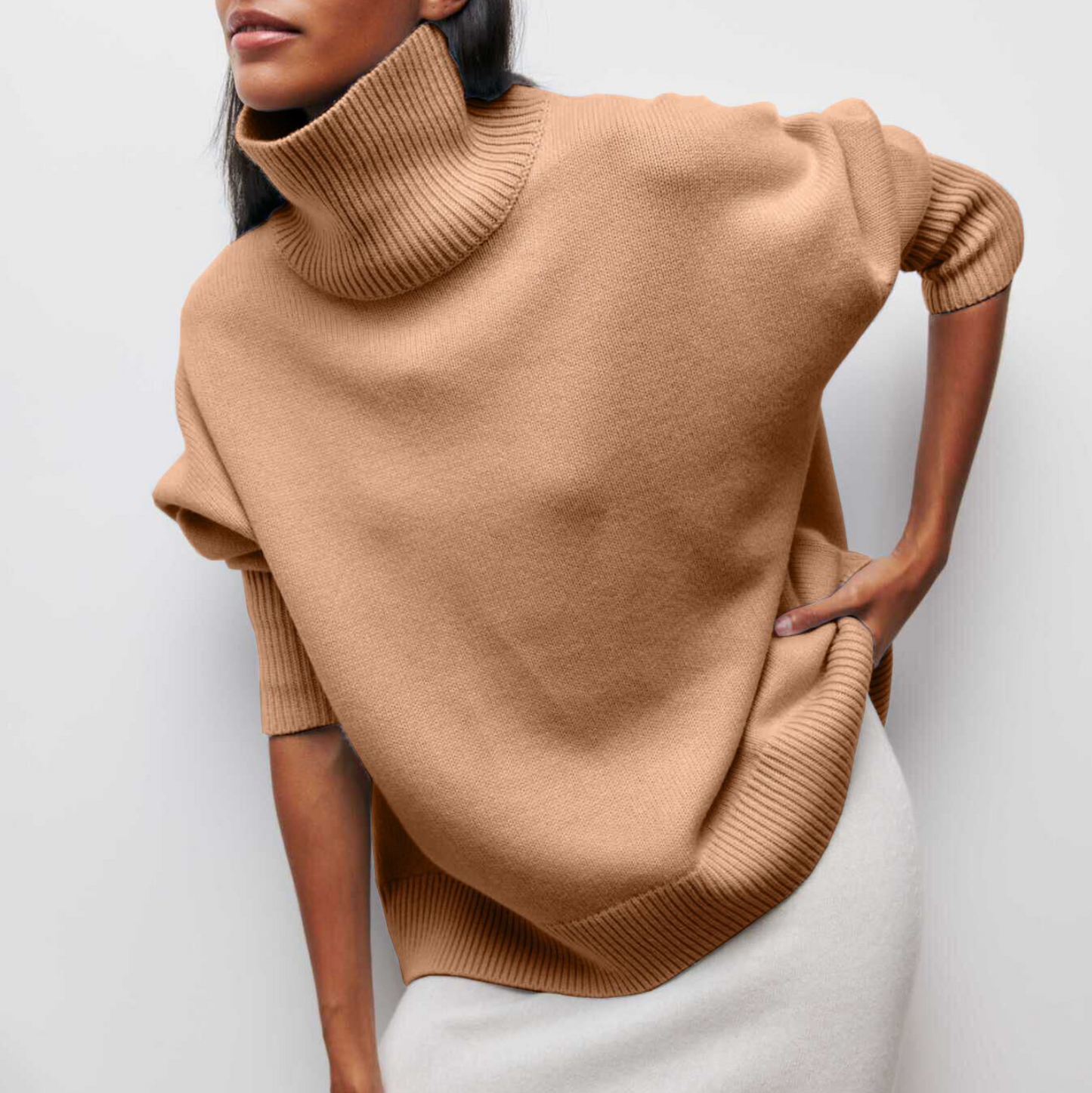 ModeGeist | Warmer Strickrollkragenpullover für Wintertage