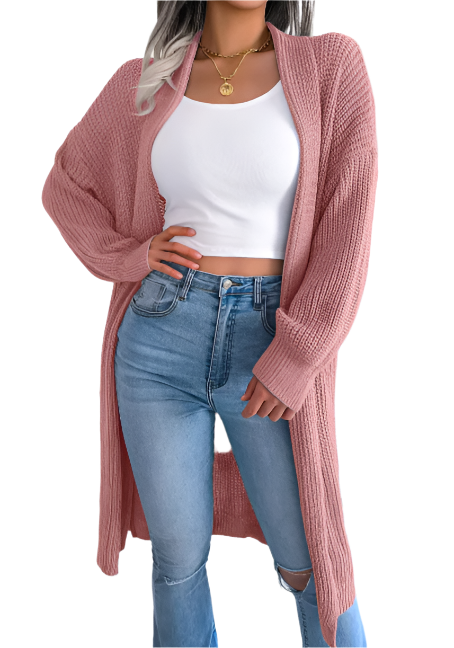ModeGeist | Damen Casual Kaschmir Strickjacke Mit Langen Ärmeln