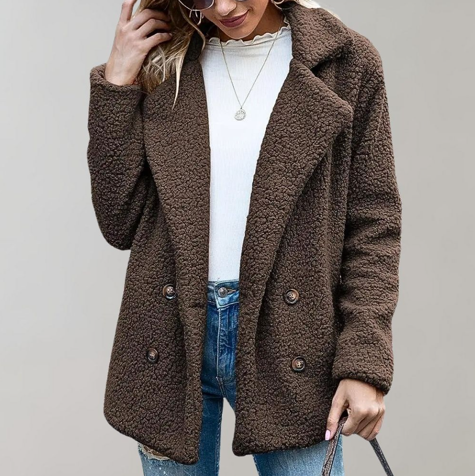 ModeGeist | Warme und Flauschige Damenjacke