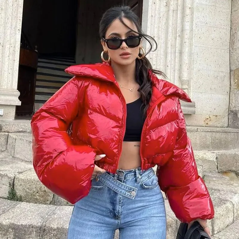 ModeGeist | Stylische Kurze Pufferjacke mit Steppmuster