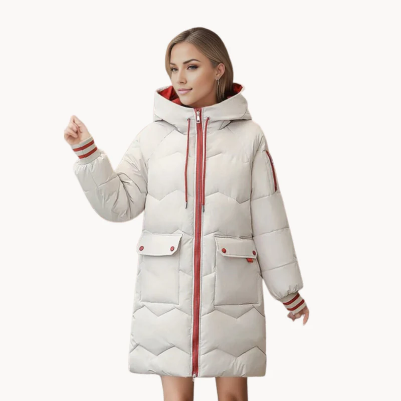 ModeGeist | Kuschelige, Wintergefütterte Parka-Damenjacke