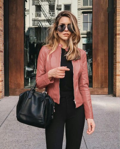 ModeGeist | Taillierte Jacke Aus Kunstleder