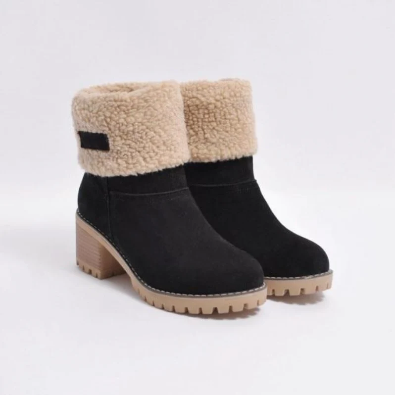 ModeGeist | Warme Winterstiefel Aus Wildleder In Verschiedenen Ausführungen