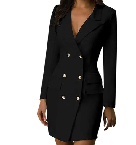 Avelena: Zweireihiger Blazer-Stil für Business-Frauen