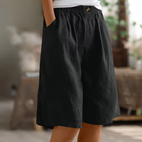 MODEGEIST Damen Shorts Entspannte Passform Verstellbarer Bund