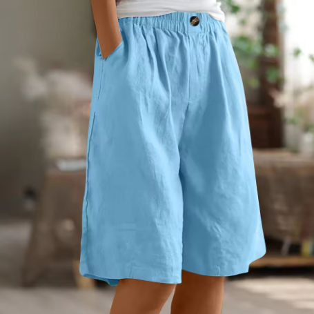 MODEGEIST Damen Shorts Entspannte Passform Verstellbarer Bund