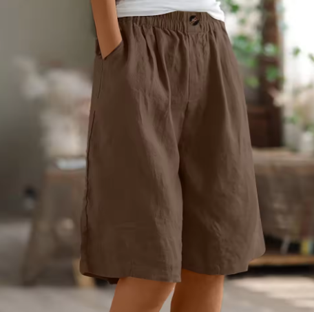 MODEGEIST Damen Shorts Entspannte Passform Verstellbarer Bund