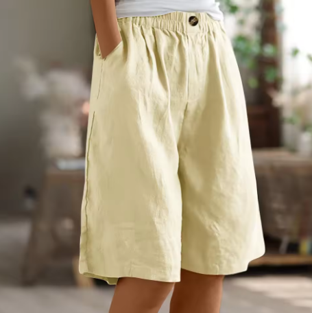 MODEGEIST Damen Shorts Entspannte Passform Verstellbarer Bund