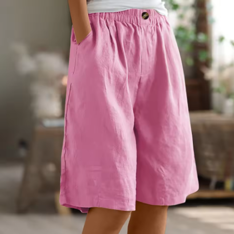 MODEGEIST Damen Shorts Entspannte Passform Verstellbarer Bund