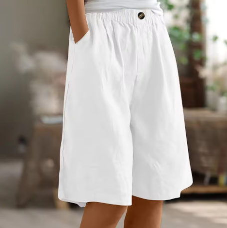 MODEGEIST Damen Shorts Entspannte Passform Verstellbarer Bund