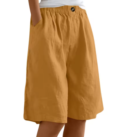 MODEGEIST Damen Shorts Entspannte Passform Verstellbarer Bund